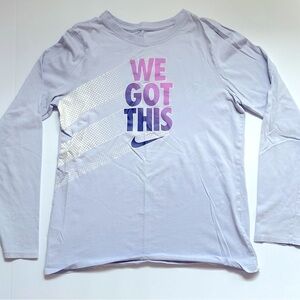 Nike long sleeve t shirt we got this size large